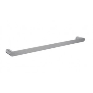 Esperia Brushed Nickel Solid Brass Single Towel Rail 600mm